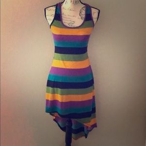 ❗️FINAL SLAE❗️ Striped High Low Asymmetrical Dress